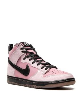 Nike SB KCDC X DUNK HIGH SB Sneakers Pink Black Mens Size 10.5 EUC